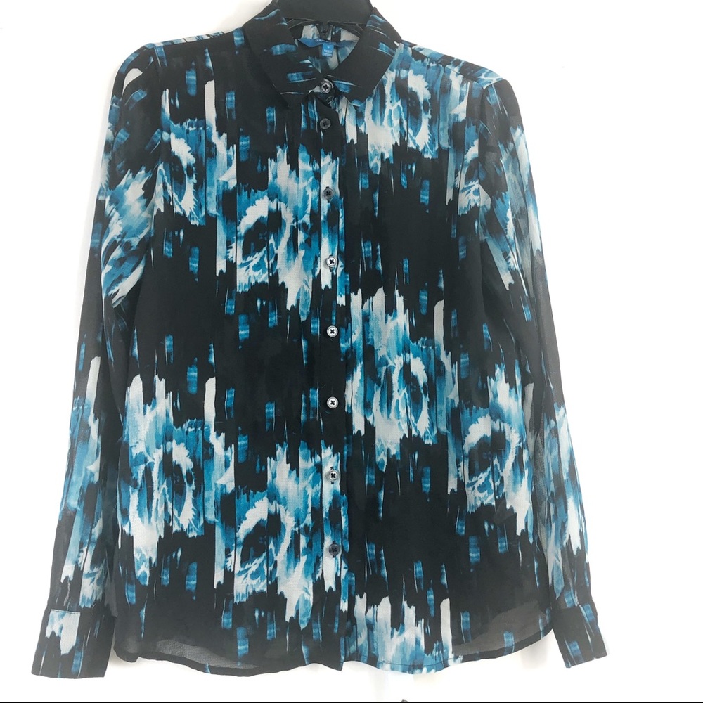 Derek Lam Blue Polo Shirt Small